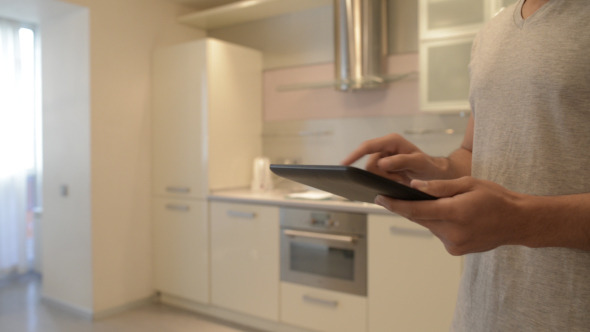 Using Tablet in KItchen