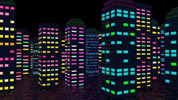 Colorful City Night