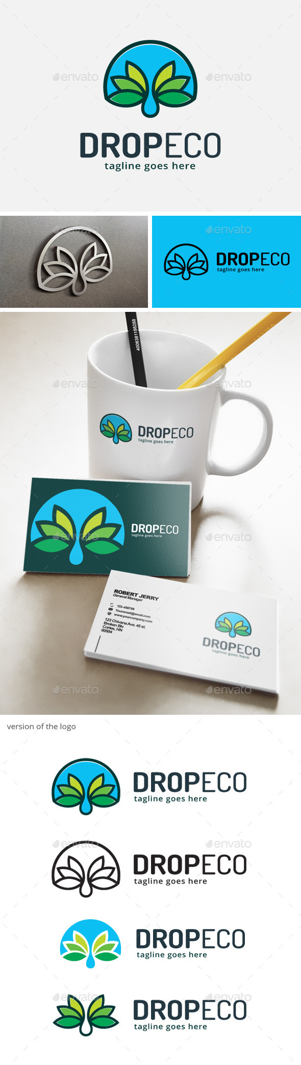 Drop Eco Green Logo