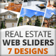 Real Estate Web Sliders 7 designs - GraphicRiver Item for Sale