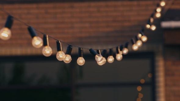 Garland Of Light Bulbs