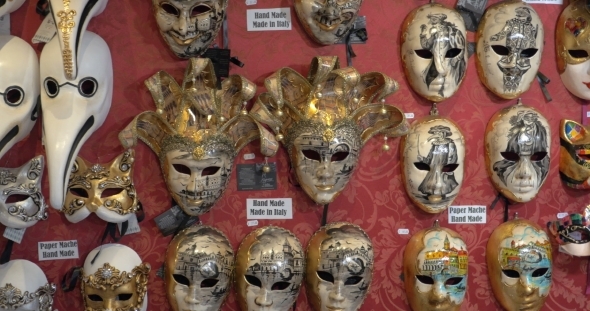 Handmade Masks For Venetian Carnival