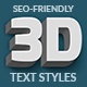 Animated 3D Text Styles - SVG - CodeCanyon Item for Sale
