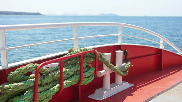 A View Over the Deck of the Boat alt