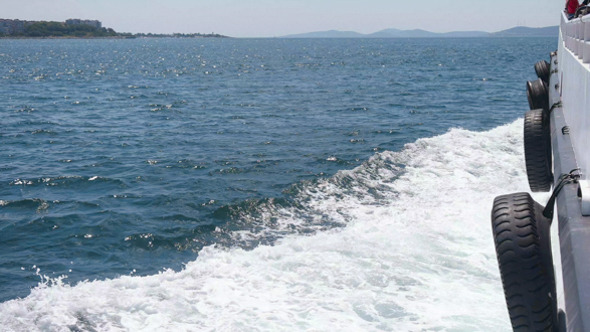 A View Over the Deck of the Boat alt