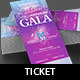 Church Celebration Gala Ticket Template