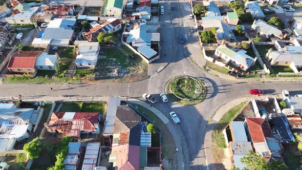 Drone Flying Over Neighborhood in South Africa