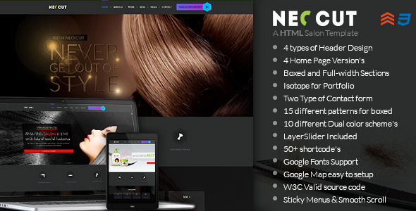 NEO CUT - Hair Salon HTML