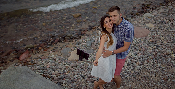 Shot Couple on Nature