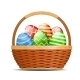 Basket with Easter Eggs - GraphicRiver Item for Sale