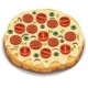 Italian Pizza with Tomato and Sausage - GraphicRiver Item for Sale