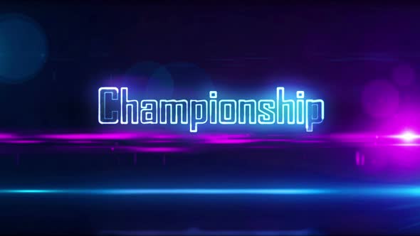 Championship esport game neon abstract loopable concept