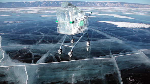 Shopping Cart With Ice Cubes 3417 alt