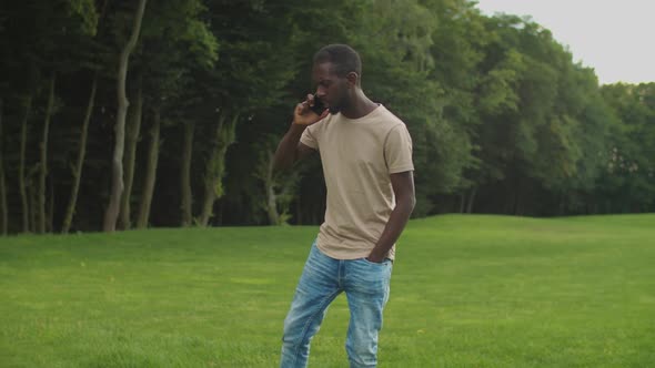 Irritated Father Talking on Phone Ignoring Kids