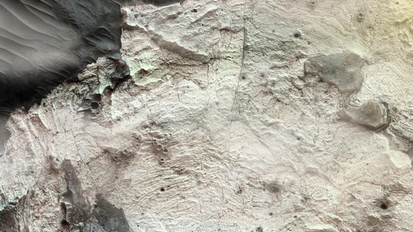 Ius Chasma, a Large Canyon in Mars.