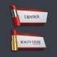 Modern Lipstick Banners Set - GraphicRiver Item for Sale