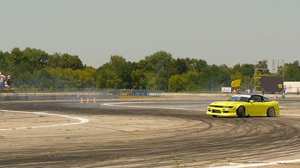Drift Car In The Drift Championship