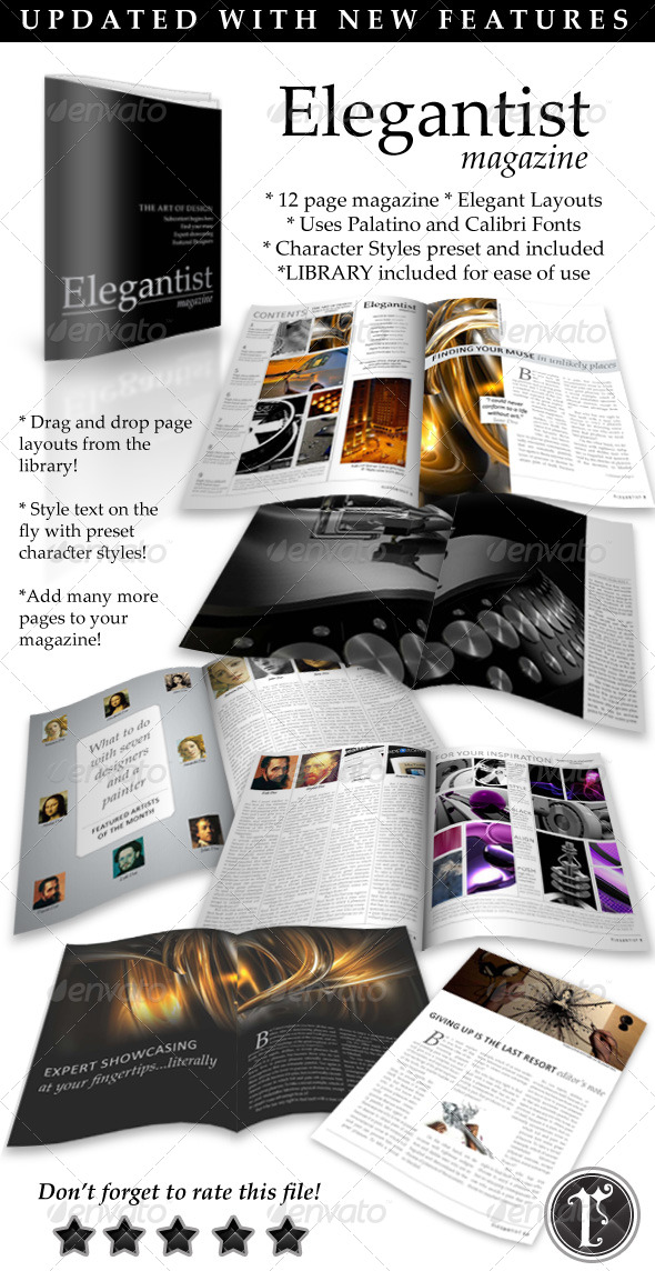 Elegant Art Magazine Template