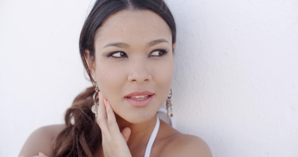 Attractive Stylish Woman With a Gentle Smile alt