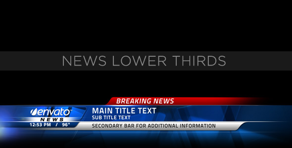 Broadcast News Lower Thirds