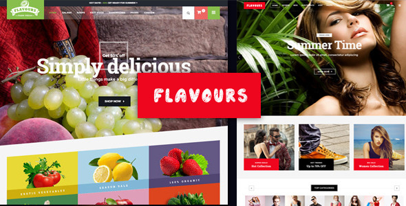 Szablon sklepu internetowego e-commerce Flavours Fruit Store