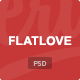 FlatLove - Flat Onepage Wedding Psd Template - ThemeForest Item for Sale