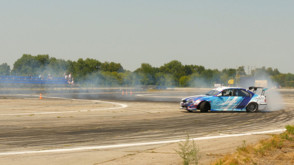 Drift Car In The Drift Championship