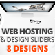 Web Hosting & Design Web Sliders 8 Designs - GraphicRiver Item for Sale