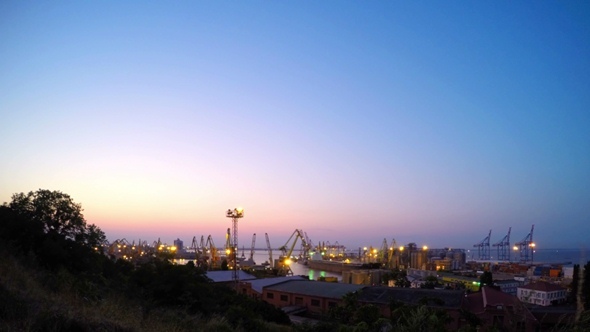 Sea Trading Port Activity.