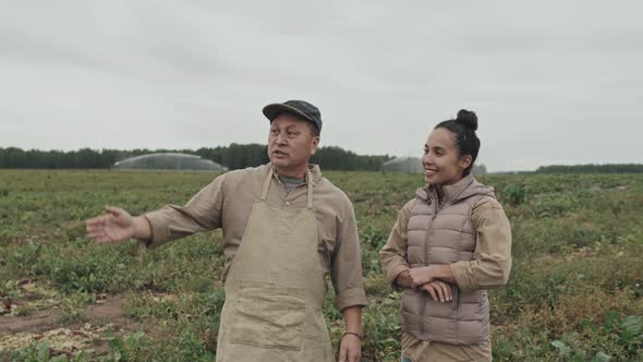 Farmer Speaking About Plans For Future