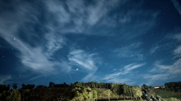 Night Sky Timelapse at Mountain Resort