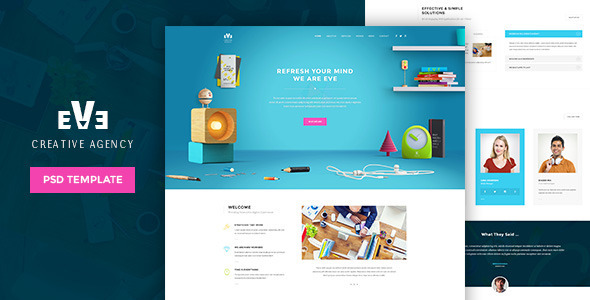 Eve | Creative PSD Theme