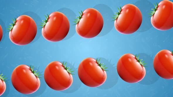 2D Tomato Background 4K
