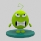Angry Green Potato Man Character - 3DOcean Item for Sale