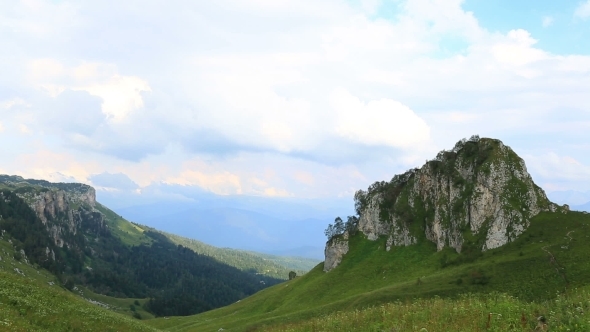 Mountain With Clouds