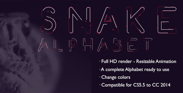 Snake Alphabet - A wrapped Animated Font