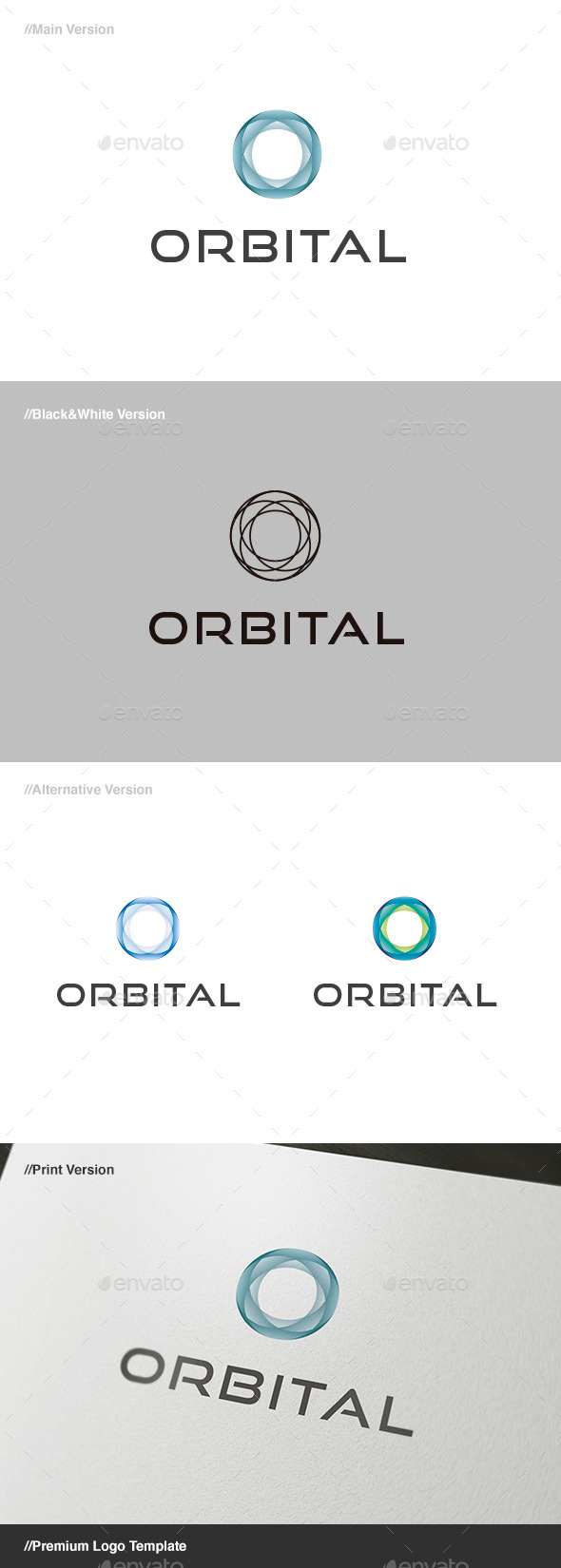 Orbital Abstract Logo
