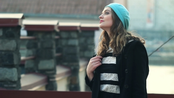 Outdoor Summer Portrait Of Young Pretty Cute