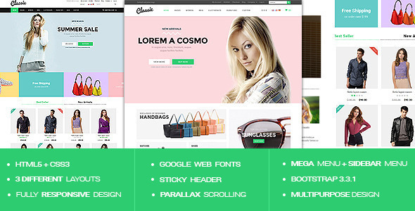 Classic - Responsive Multipurpose HTML5 Template