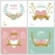 Square Christmas And New Year Greeting Cards - GraphicRiver Item for Sale