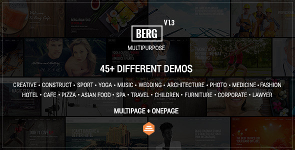 Berg – Multipurpose MultiPage 7.6 Theme