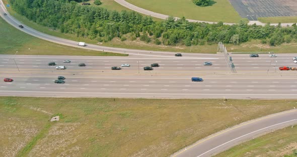 Aerial View in 70 Highway Road Near Scioto Woods Columbus OH