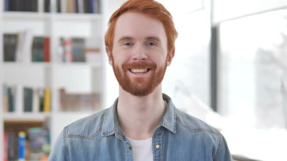 Smiling Casual Redhead Man