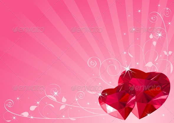 Valentine heart background