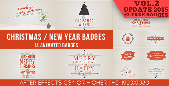 Christmas / New Year Badges