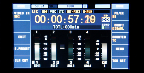 HDCAM Timecode & Audio Levels