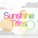 Sunshine Titles - VideoHive Item for Sale