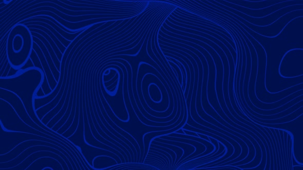 Blue Color Background Line Wave Pattern Liquid Animation