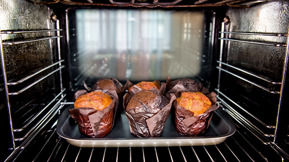 Baking Muffins In The Oven