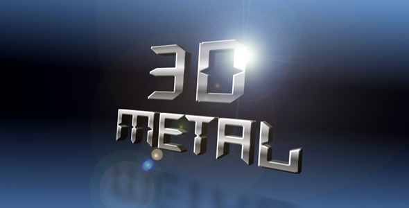 3D Metal Flip Title